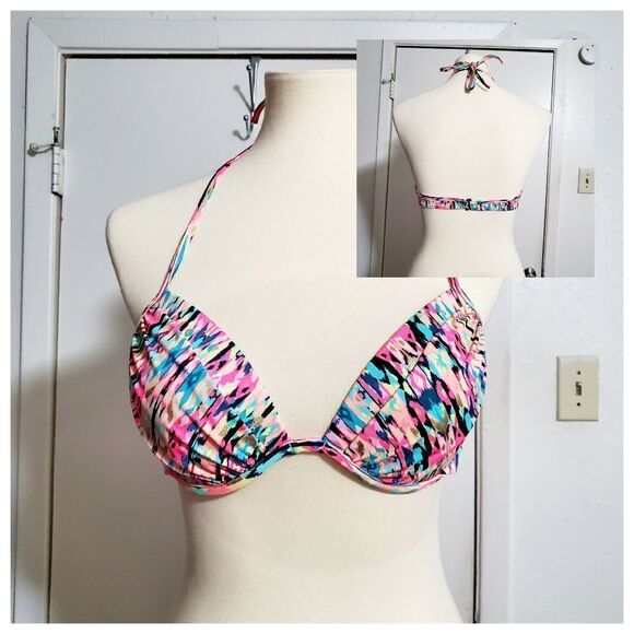 Shade & Shore Fun Print Bikini Top 36B - Picture 1 of 11